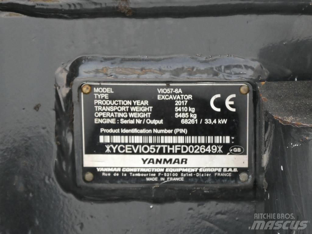 Yanmar Vio 57-6A Мини-экскаваторы