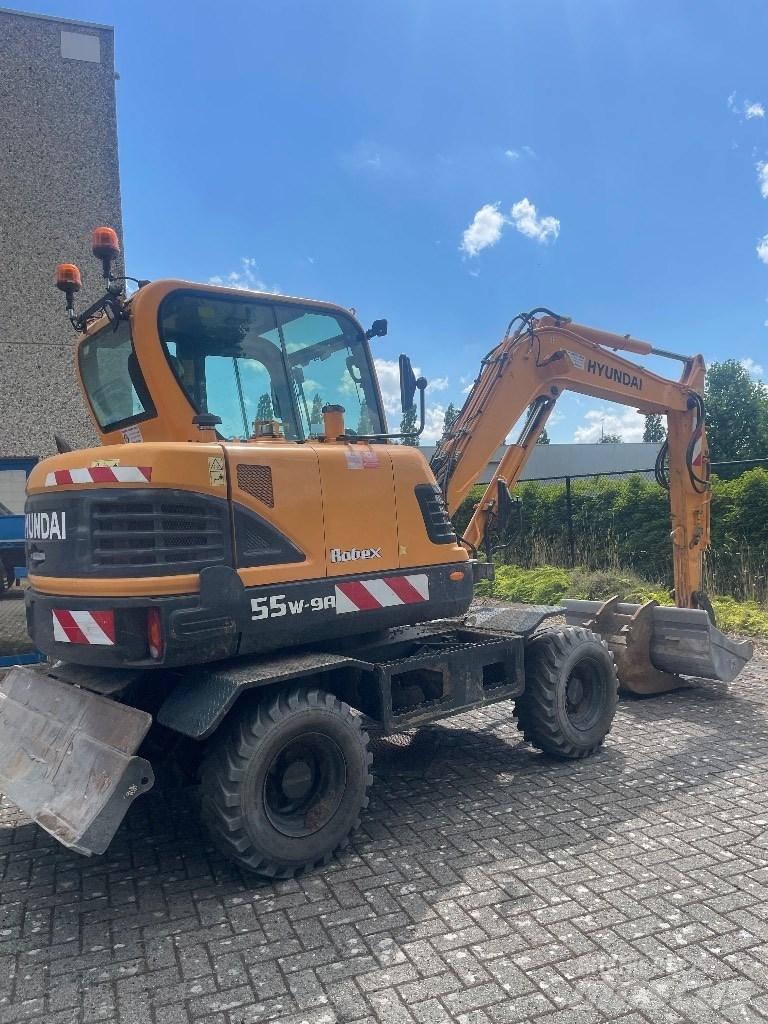 Hyundai 55w9a Колёсные экскаваторы