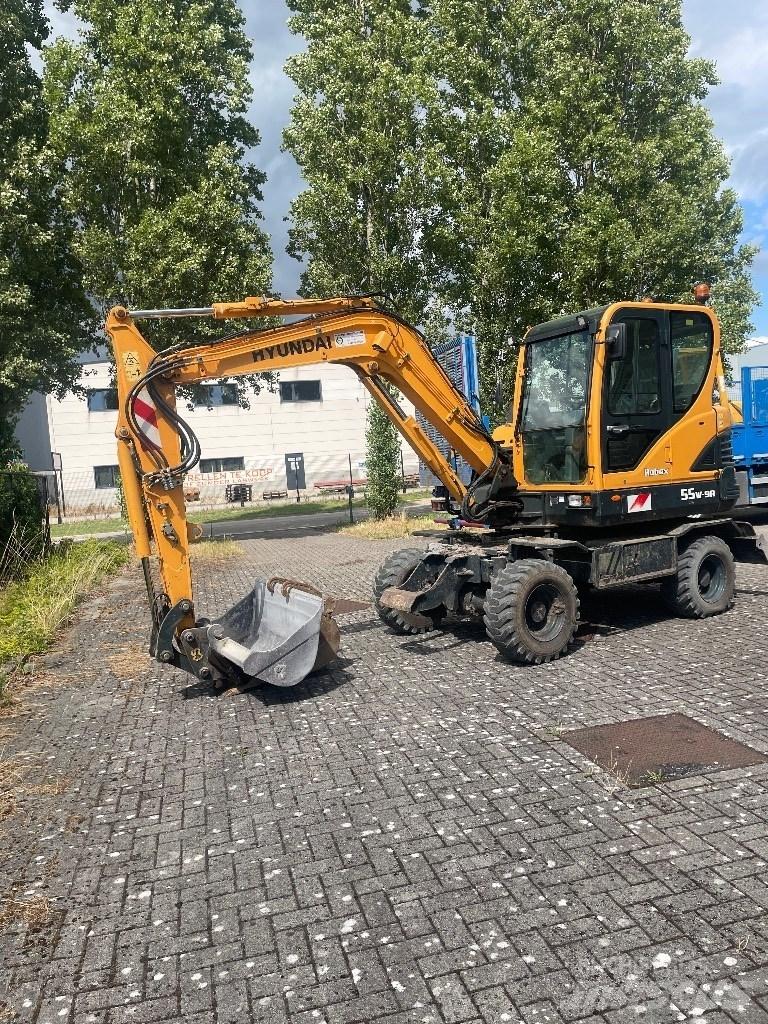 Hyundai 55w9a Колёсные экскаваторы
