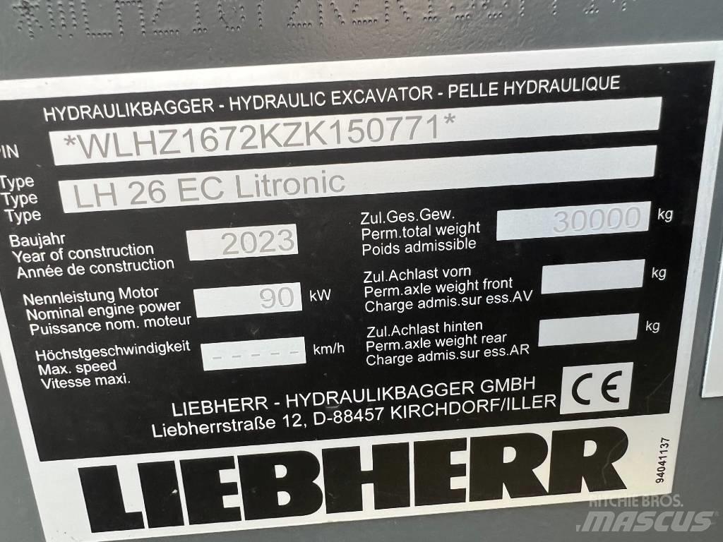 Liebherr LH26 EC Гусеничные экскаваторы