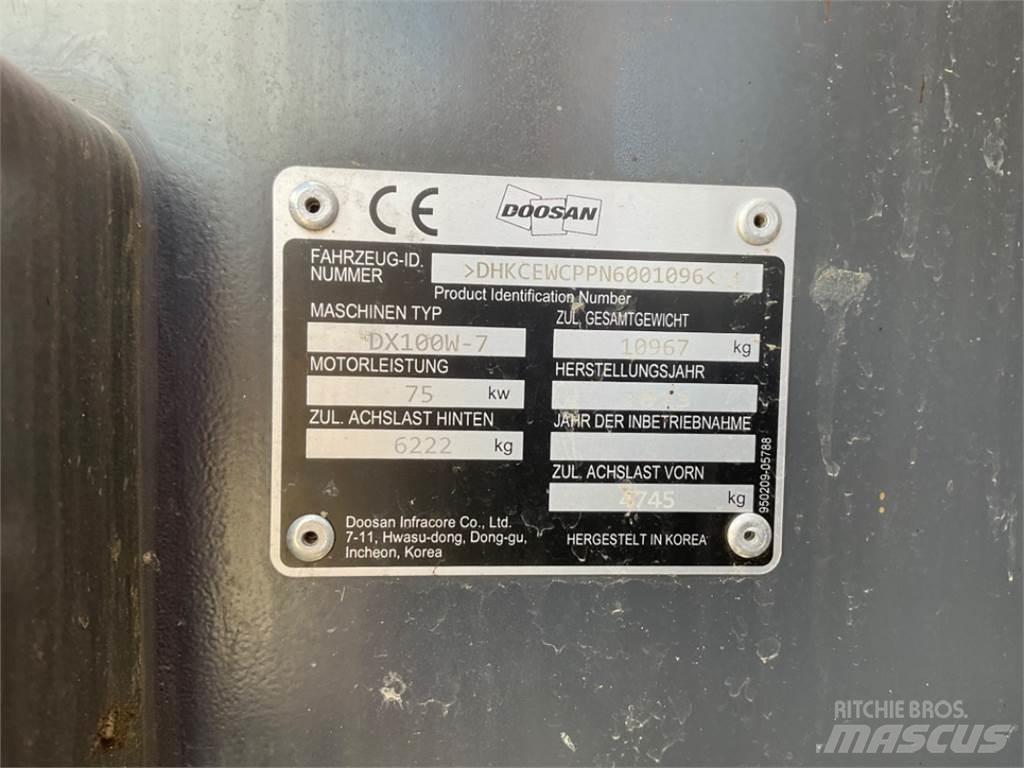 Doosan DX100W-7 Колёсные экскаваторы