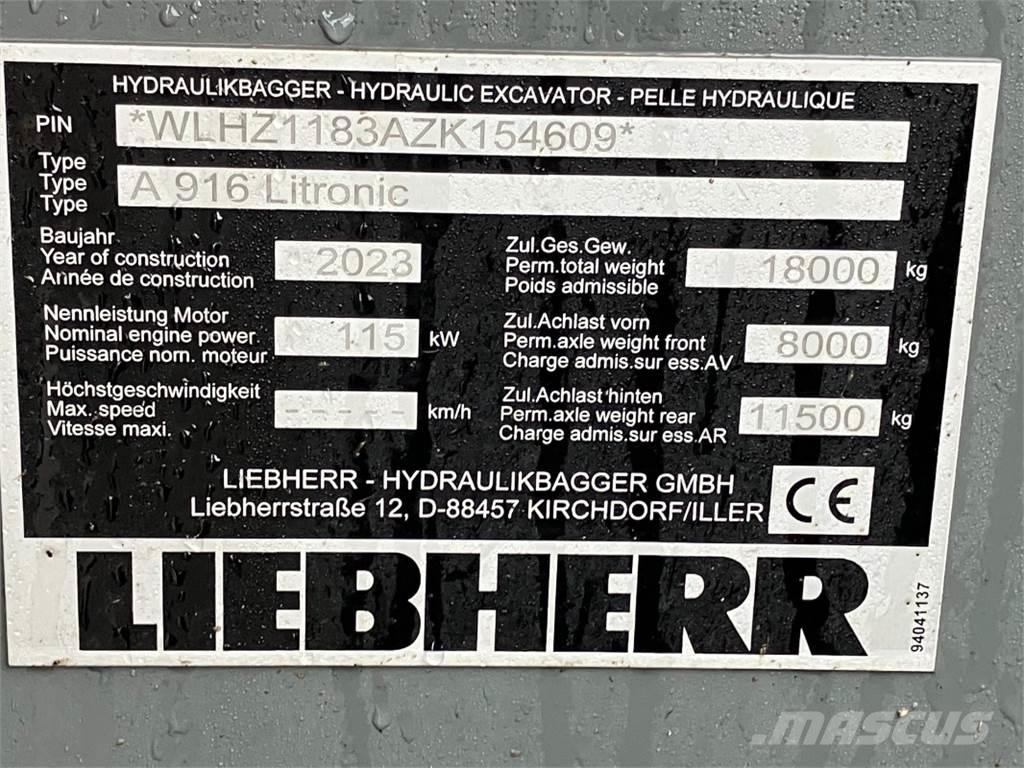 Liebherr A916 Колёсные экскаваторы