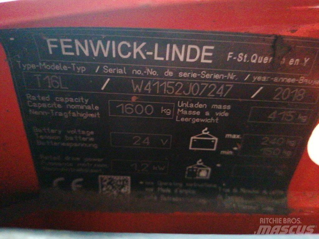 Linde T16L Ручные электрические тележки