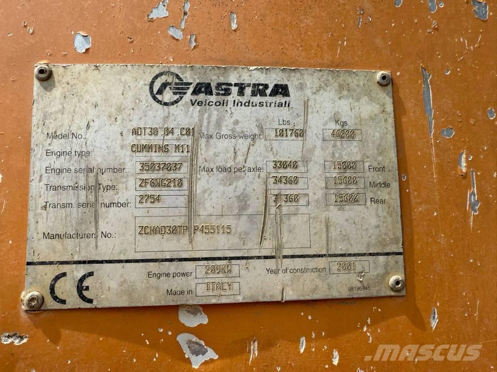 Astra ADT30 Шарнирно-сочленённые самосвалы