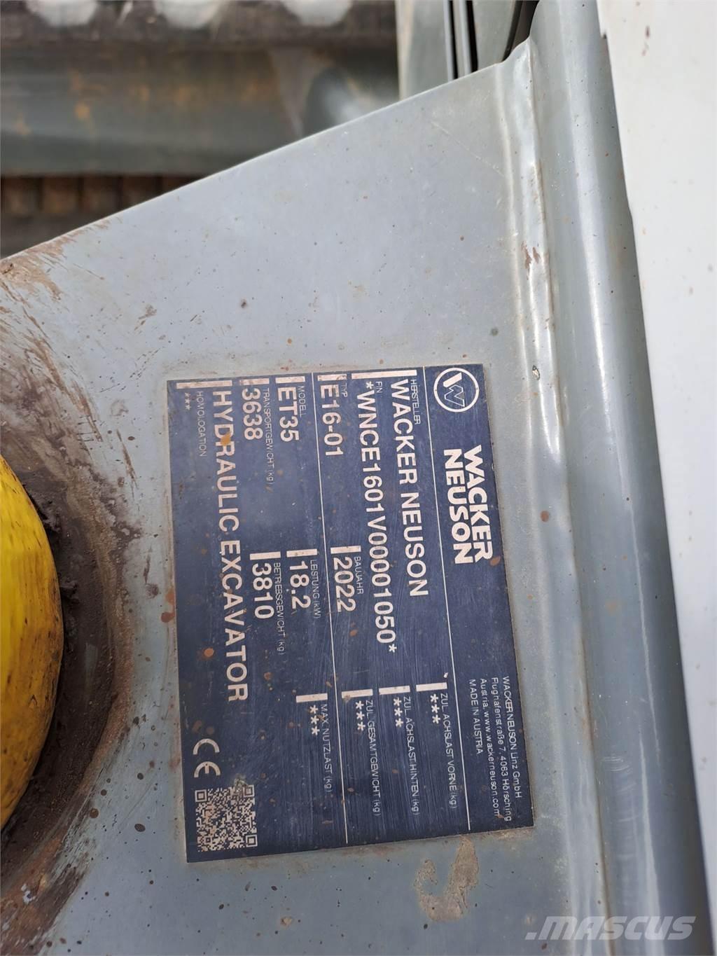 Wacker Neuson ET35 Гусеничные экскаваторы