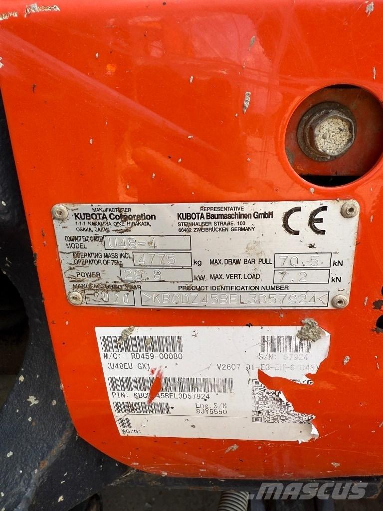 Kubota U 48 Мини-экскаваторы