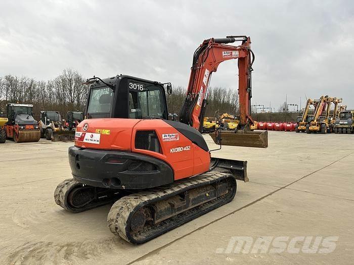Kubota KX080-4A2 Малые экскаваторы 7т-12т