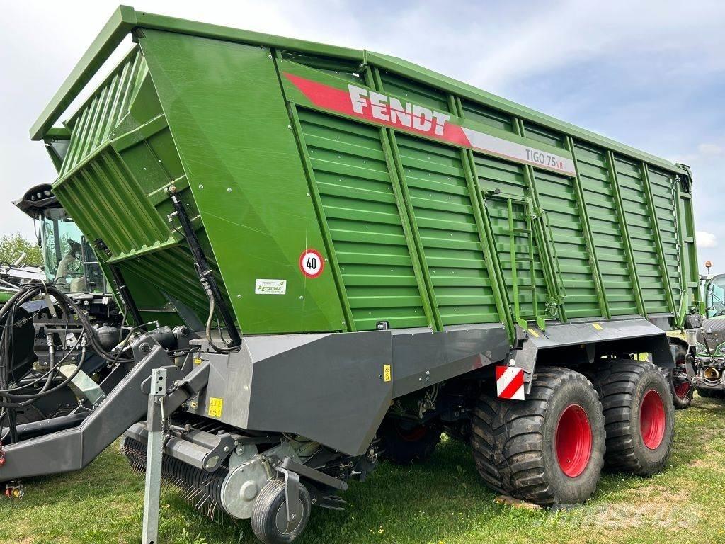 Fendt tigo 75 VR Кормовые вагоны