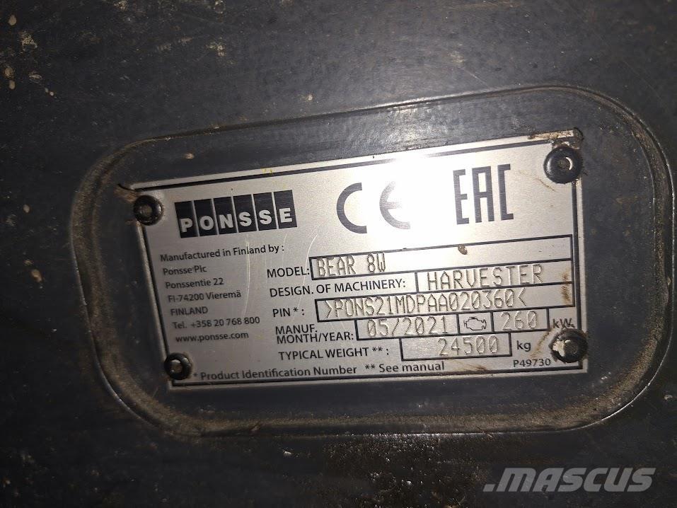 Ponsse Bear 8W Харвестеры