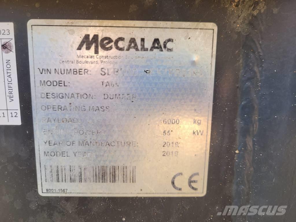 Mecalac TA 6.A Шарнирно-сочленённые самосвалы