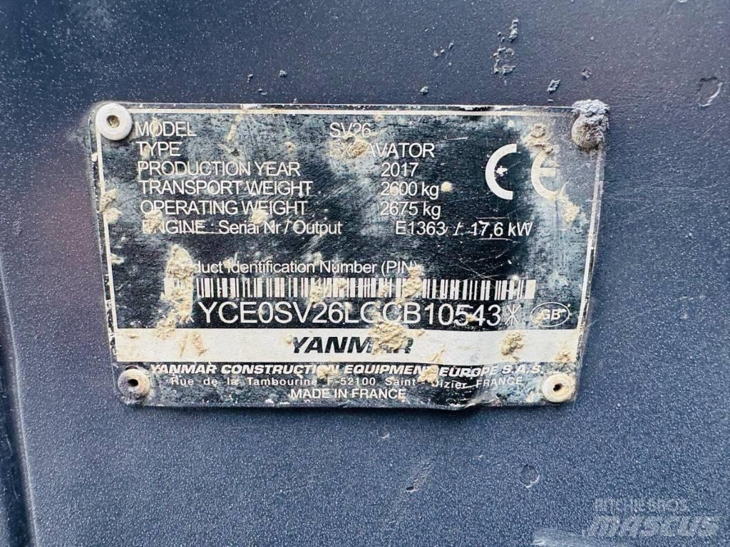 Yanmar SV 26 Мини-экскаваторы