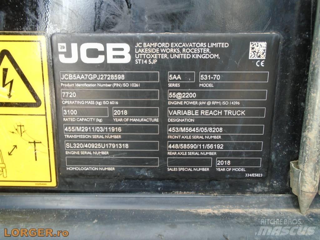 JCB 531-70 Сельскохозяйственные телескопические погрузчики