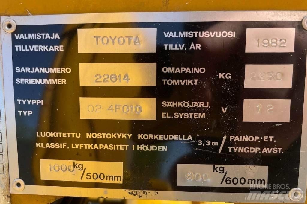 Toyota 02-4FG10 Газовые погрузчики