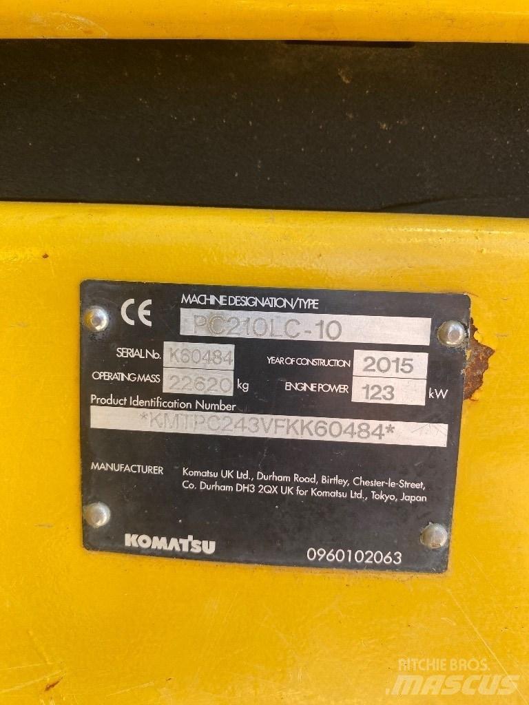 Komatsu PC 210 LC-10 Гусеничные экскаваторы