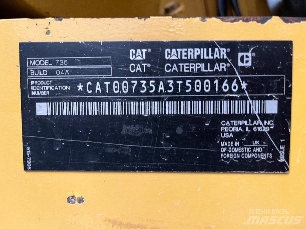 CAT 735 Шарнирно-сочленённые самосвалы