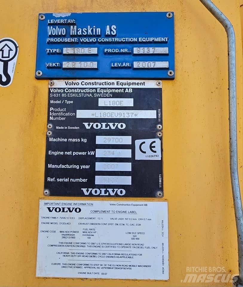 Volvo L 180 E Фронтальные погрузчики