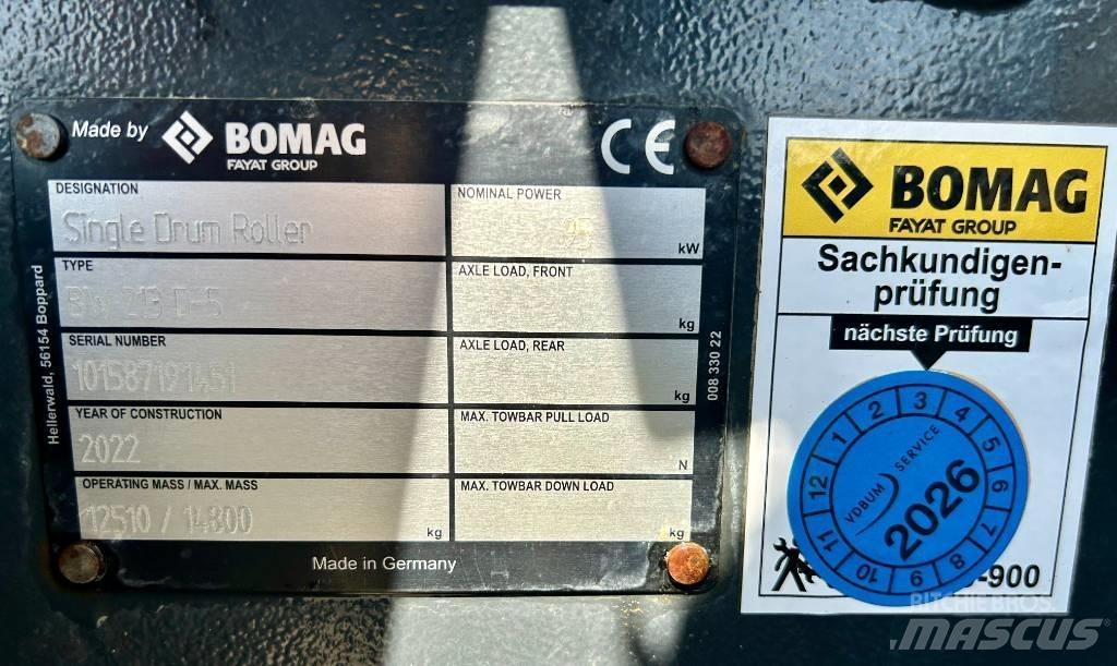 Bomag BW 213 D-5 Другие дорожные катки