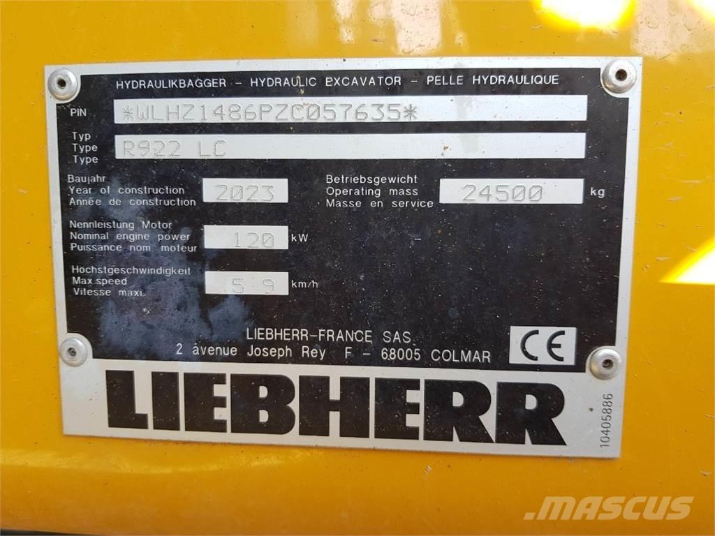 Liebherr R922 Гусеничные экскаваторы