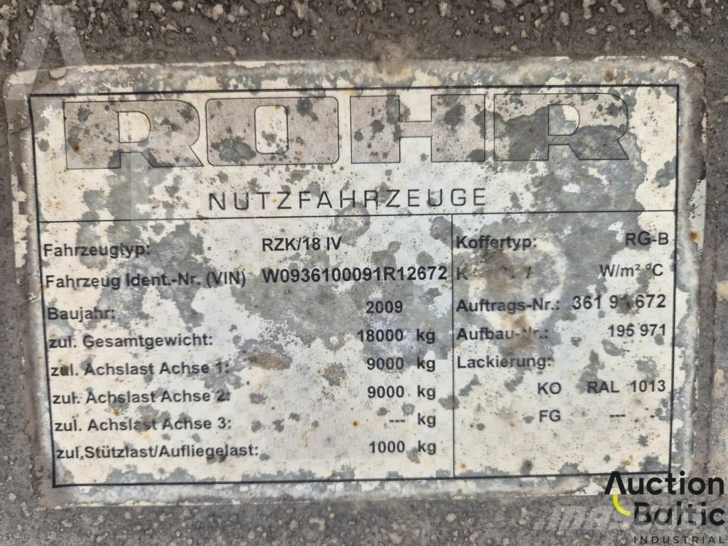 Rohr RZK 18 IV Тентованные полуприцепы
