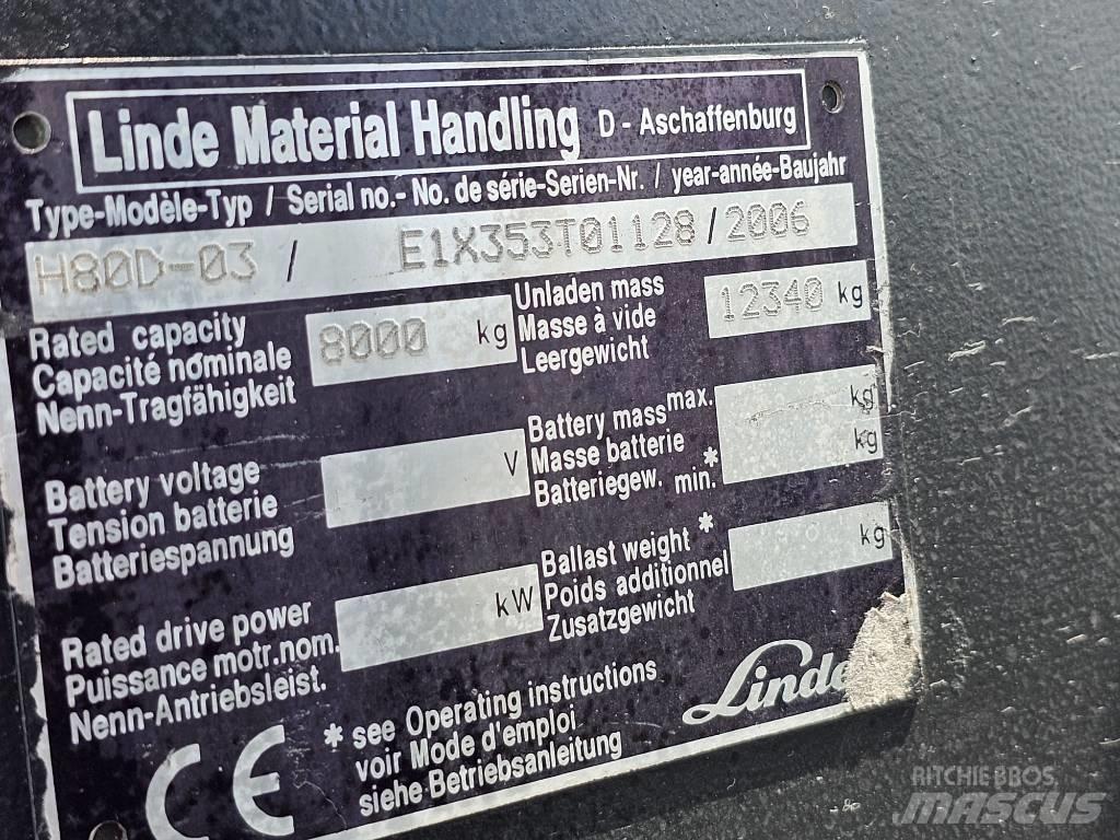 Linde H80D-03 Дизельные погрузчики
