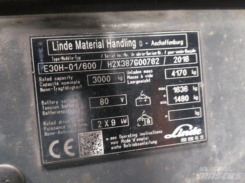 Linde E30H-01/600 Электропогрузчики
