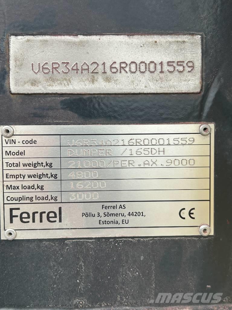 Ferrel 165DH Тракторные самосвальные прицепы