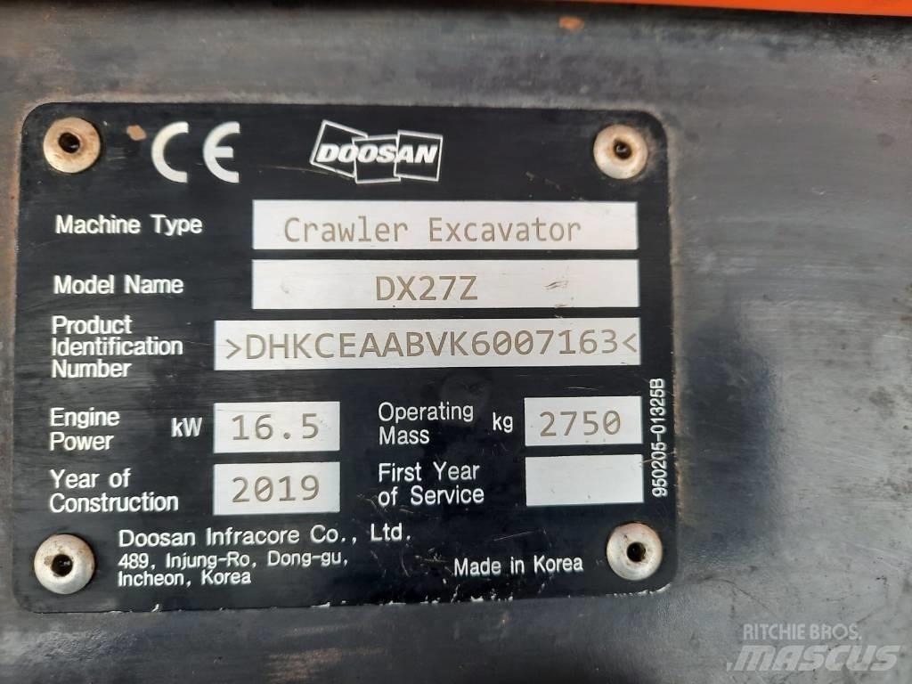 Doosan DX 27 Z Мини-экскаваторы