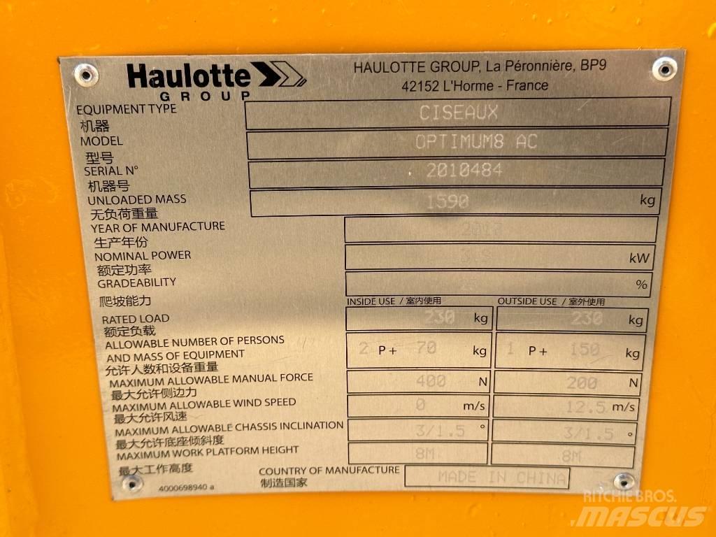 Haulotte OPTIMUM 8 Ножничные подъемники