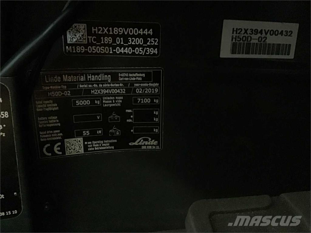 Linde H50D Дизельные погрузчики