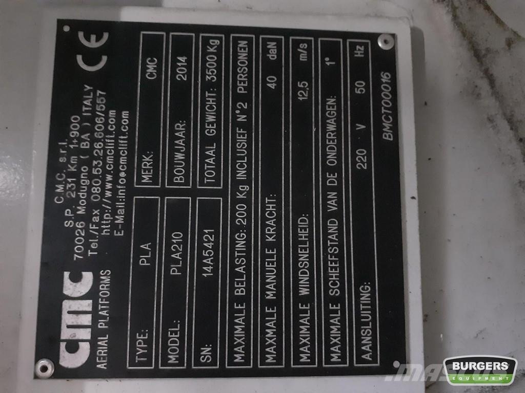 CMC PLA 210 Телескопические подъемники