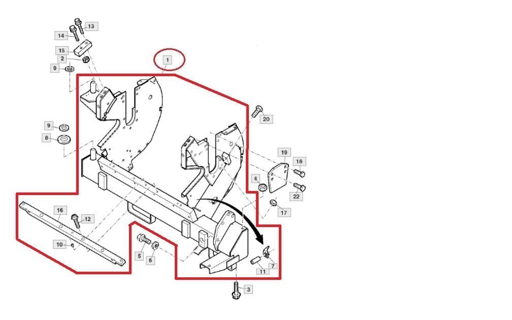 John Deere AXE10820 Аксессуары для машин для сена и корма