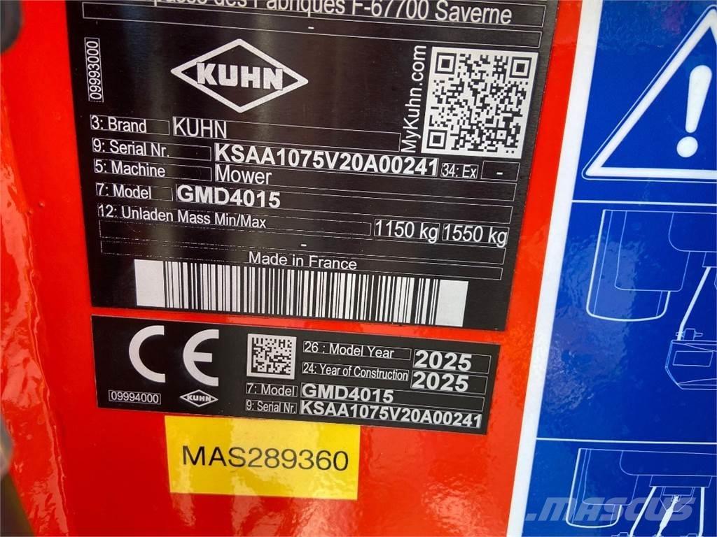 Kuhn GMD4015 Косилки плющилки