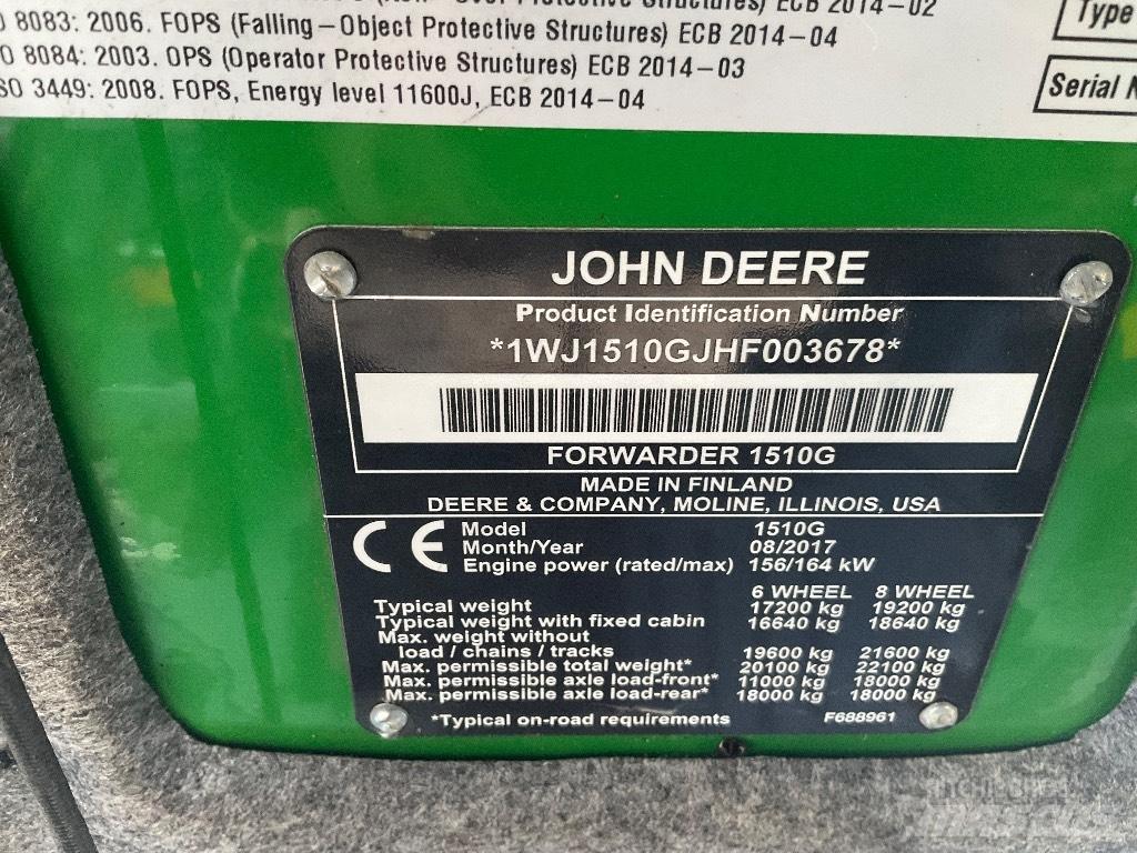 John Deere 1510G Форвардеры