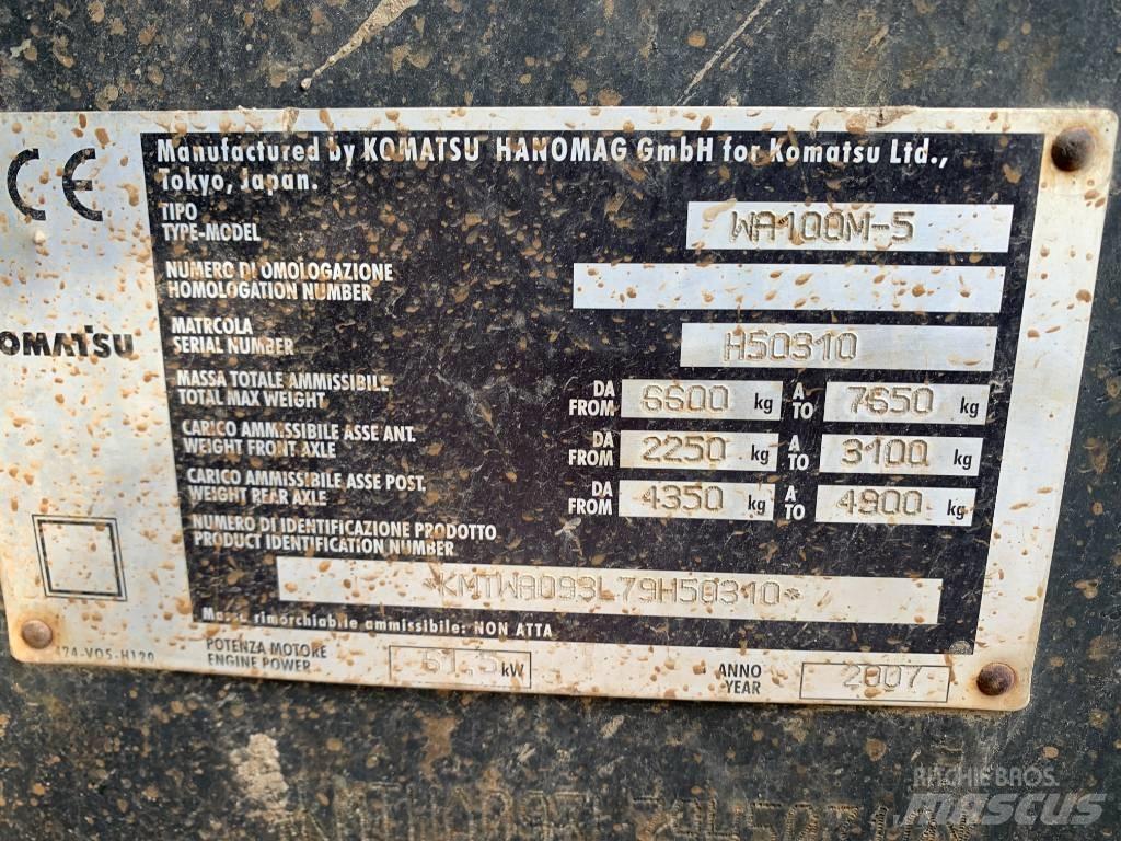 Komatsu WA 100 M-5 Фронтальные погрузчики