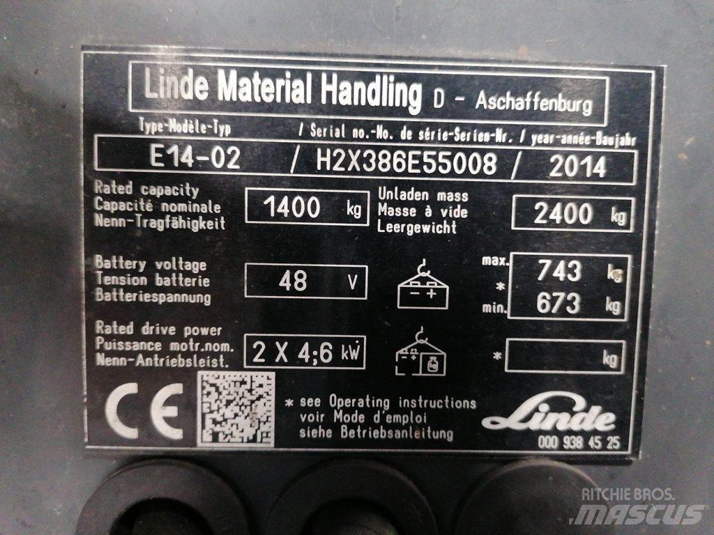 Linde E14-02 Электропогрузчики