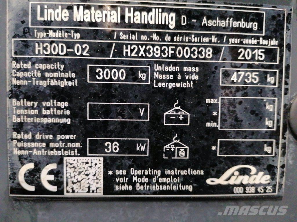 Linde H30D-02 Дизельные погрузчики