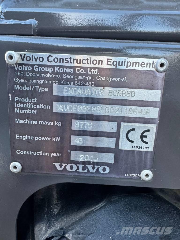 Volvo ECR 88 D Малые экскаваторы 7т-12т