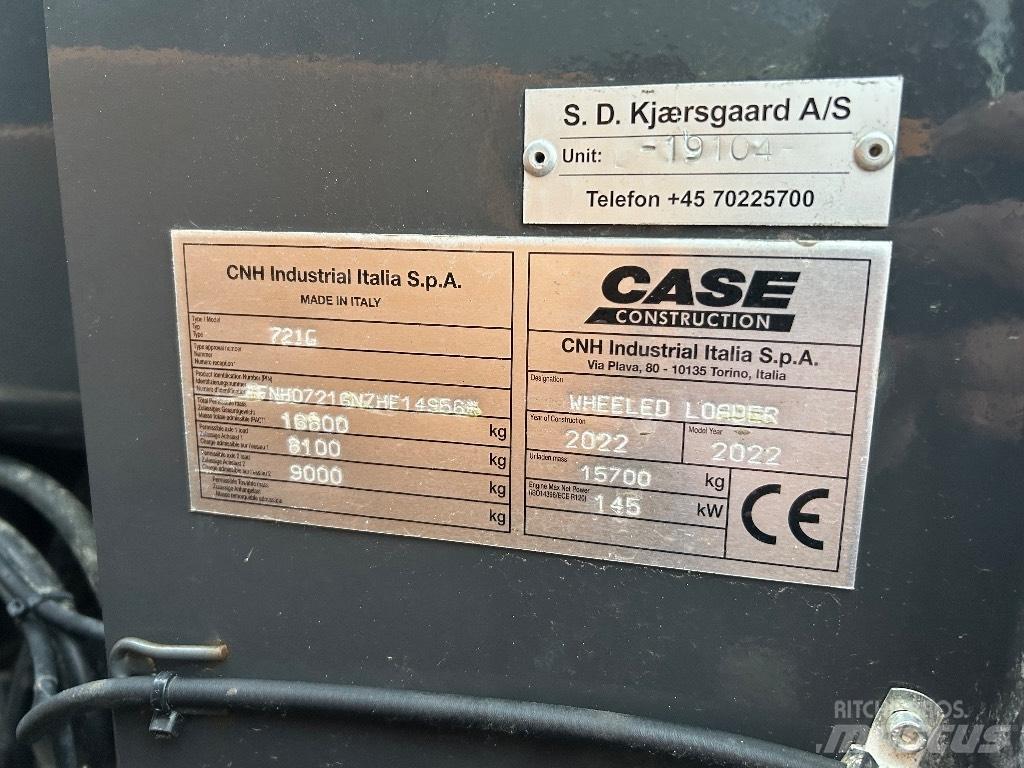 CASE 721G Фронтальные погрузчики
