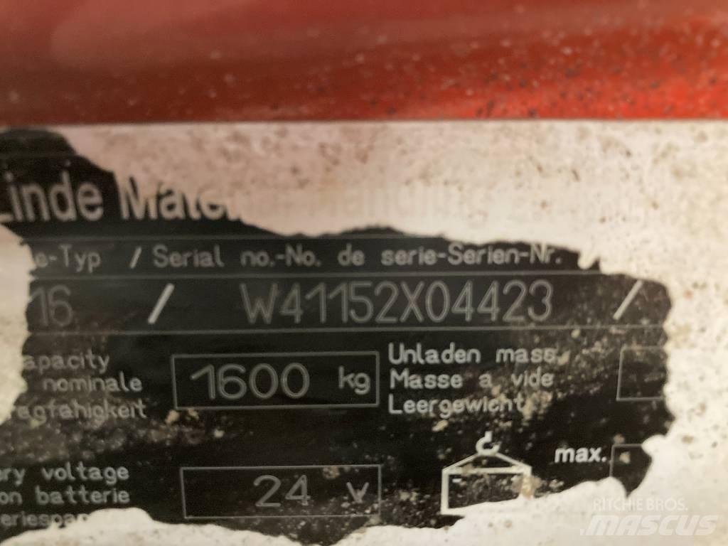 Linde T16/1152 Ручные электрические тележки