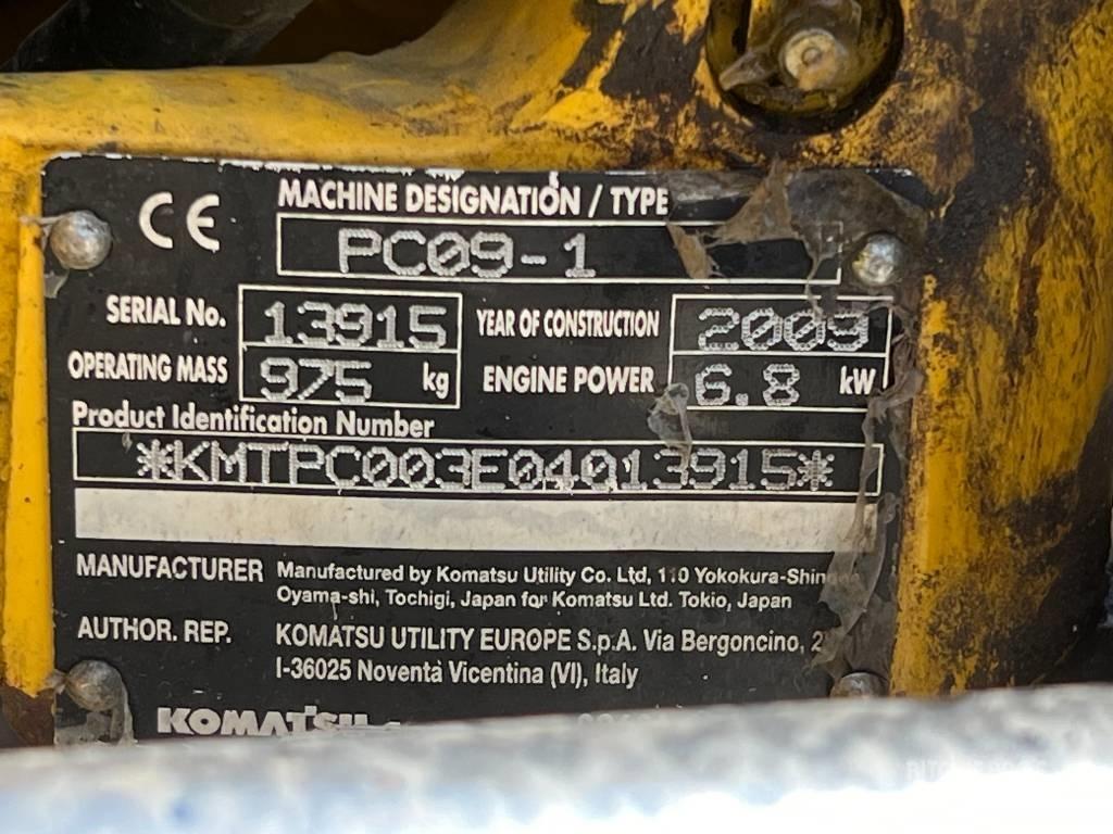 Komatsu PC 09-1 Мини-экскаваторы