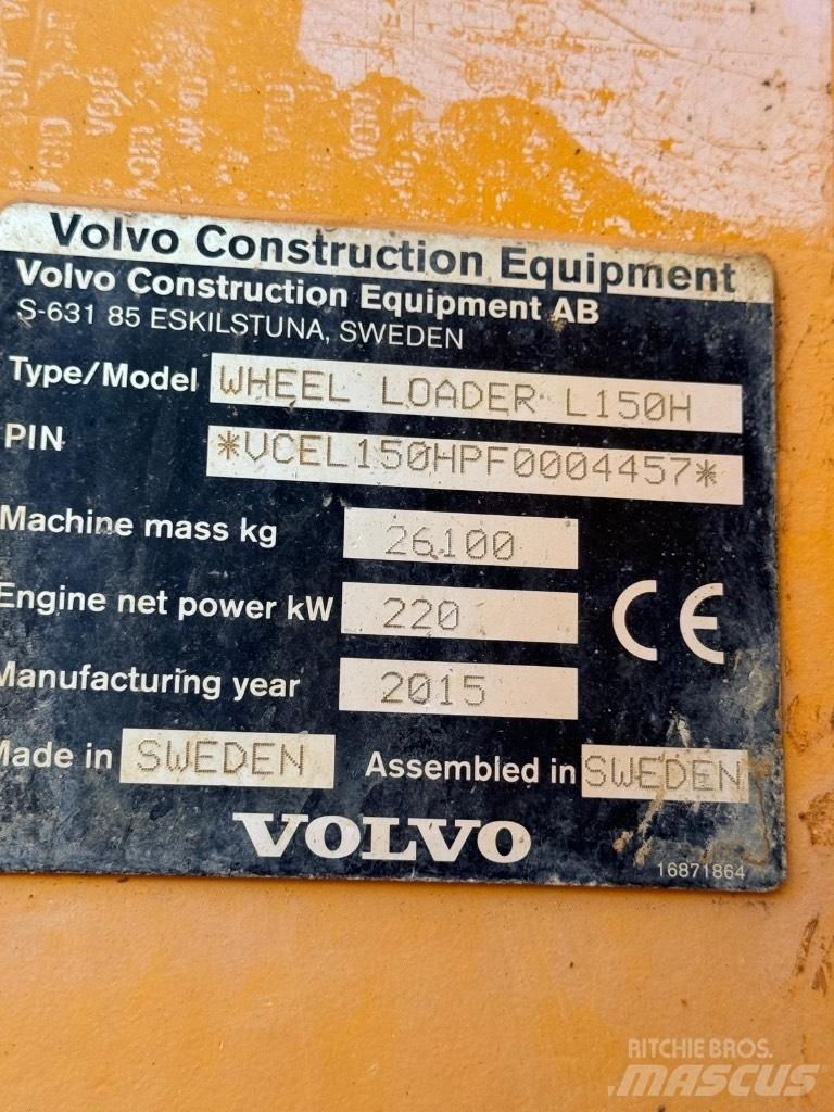 Volvo L 150 H Фронтальные погрузчики