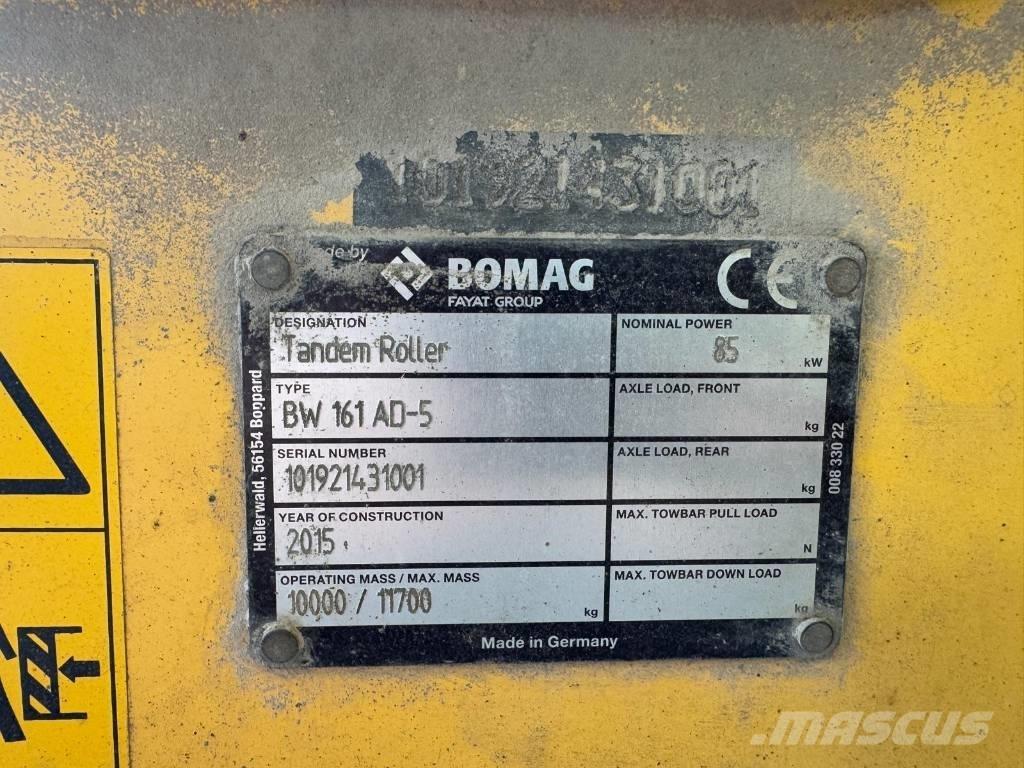 Bomag BW 161 AD-5 Катки тротуарные