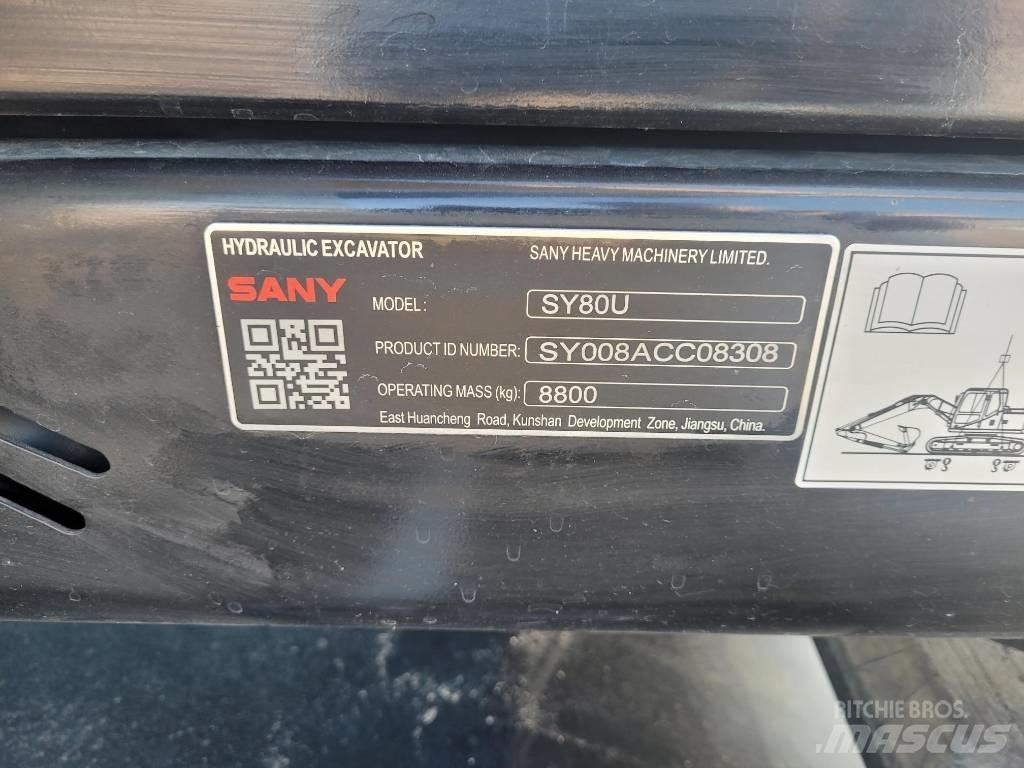 Sany SY80U Гусеничные экскаваторы