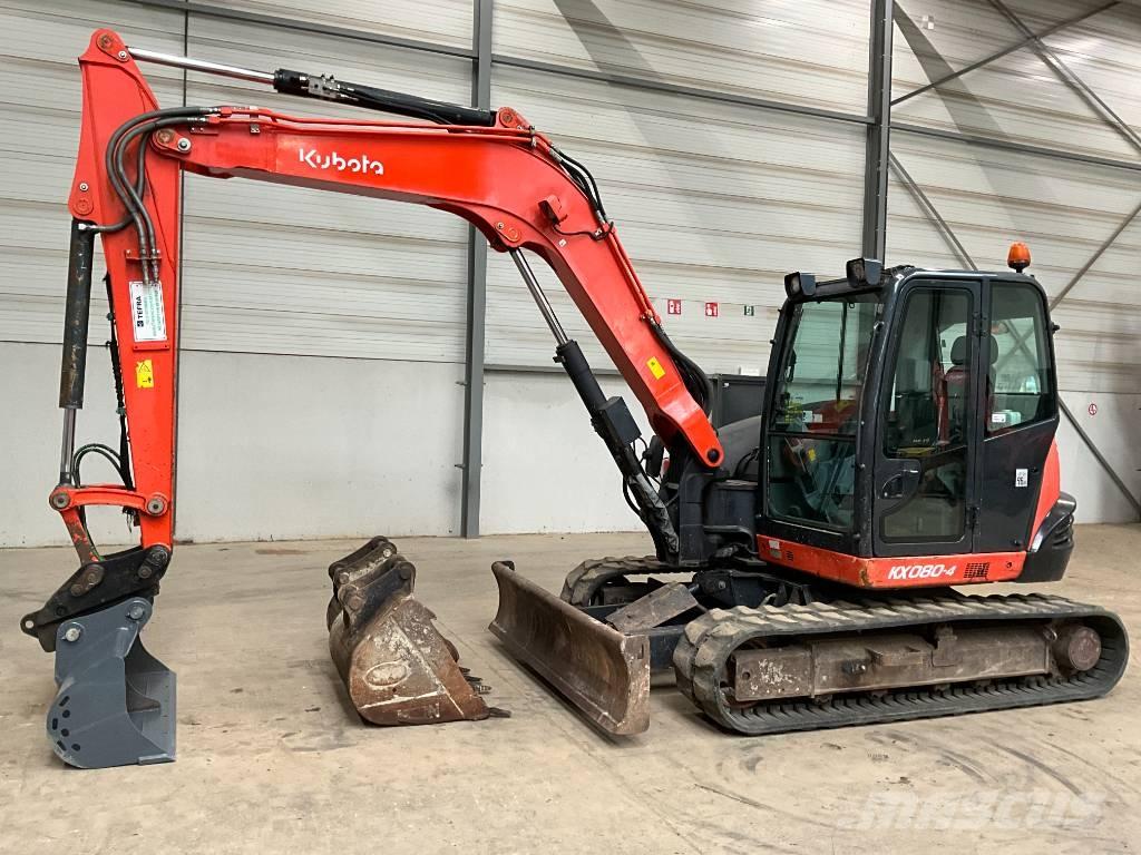 Kubota KX 080-4 Малые экскаваторы 7т-12т