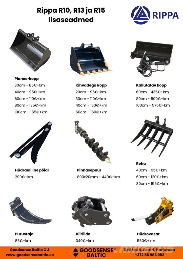 Rippa R18 Pro Мини-экскаваторы