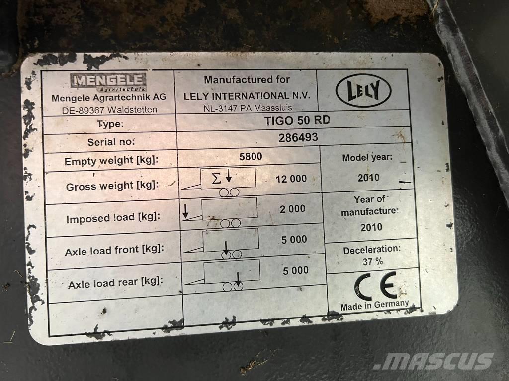 Lely Tigo 50 R D Прицепы с самозагрузкой