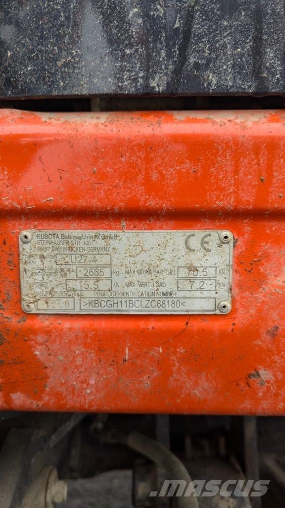 Kubota U 27-4 Мини-экскаваторы