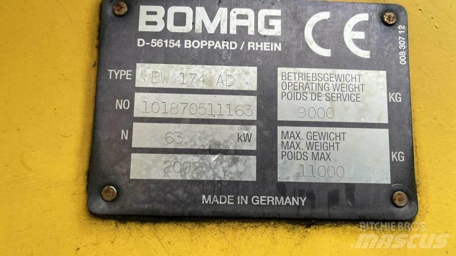 Bomag BW174 AD Катки тротуарные