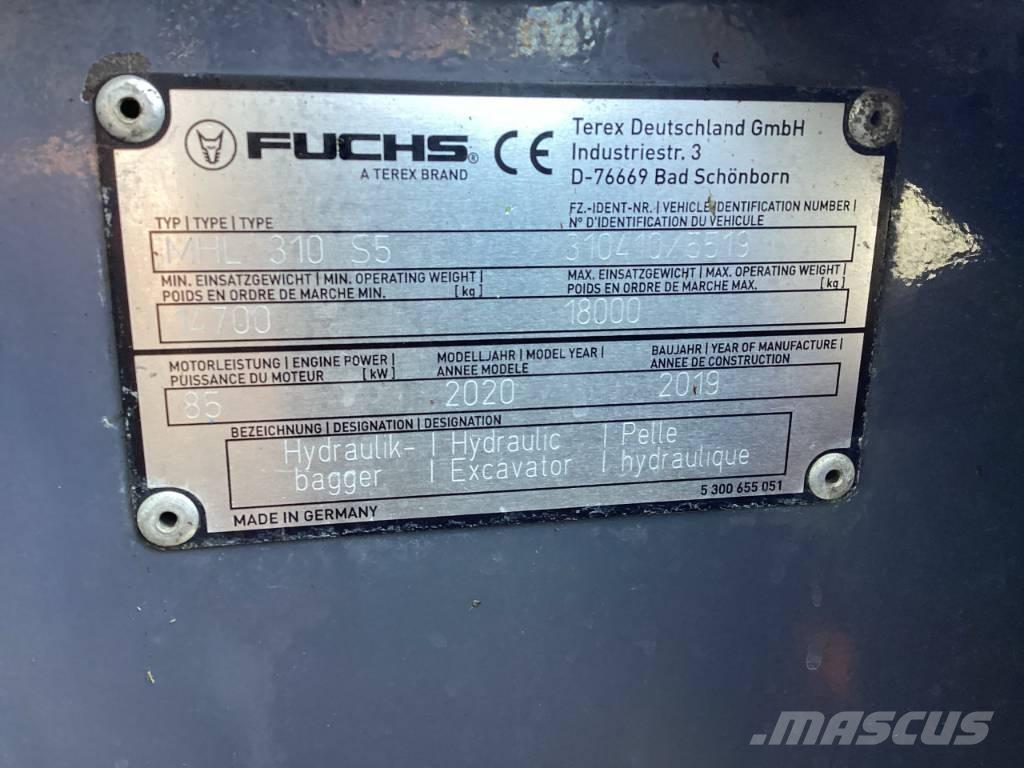 Fuchs MHL 310 S5 Перегружатели металлолома/промышленные погрузчики