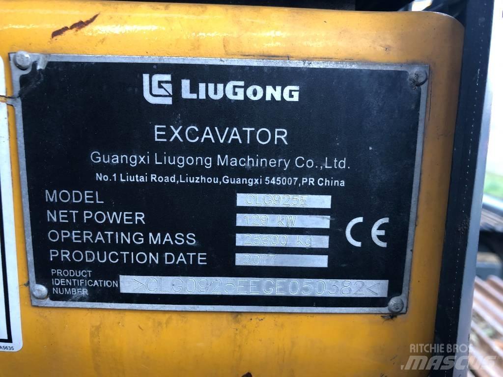 LiuGong 925E Гусеничные экскаваторы